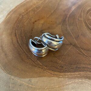 RETIRED James Avery Christina French Clip Earrings, Sterling Silver